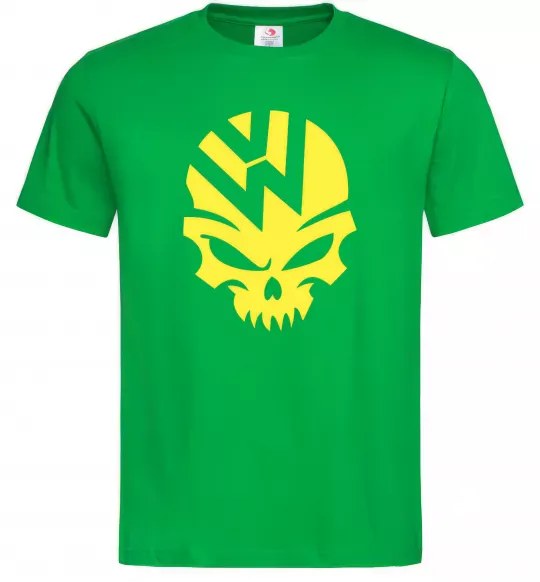 Чоловіча футболка Volkswagen skull Зелений фото