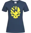 Женская футболка Volkswagen skull Темно-синий фото