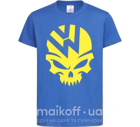 Детская футболка Volkswagen skull Ярко-синий фото