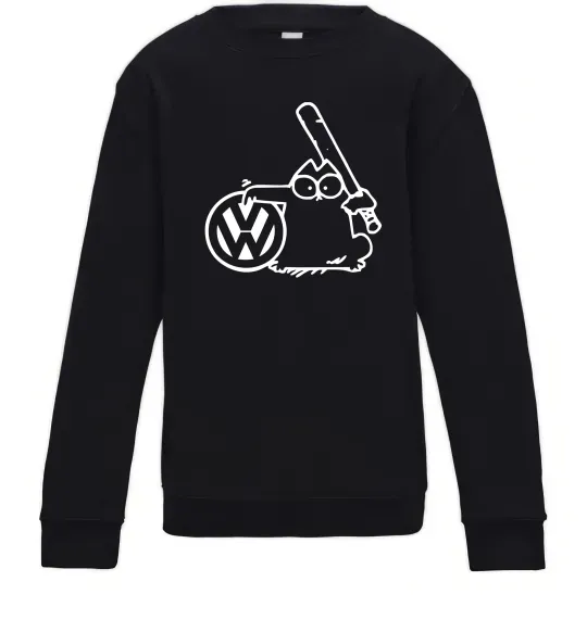 Детский Свитшот Danger Volkswagen Черный фото