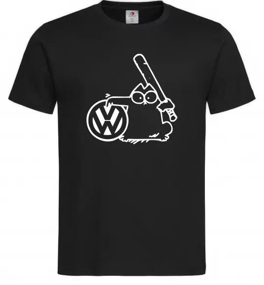 Чоловіча футболка Danger Volkswagen Чорний фото