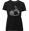 Жіноча преміум футболка Danger Volkswagen Чорний фото