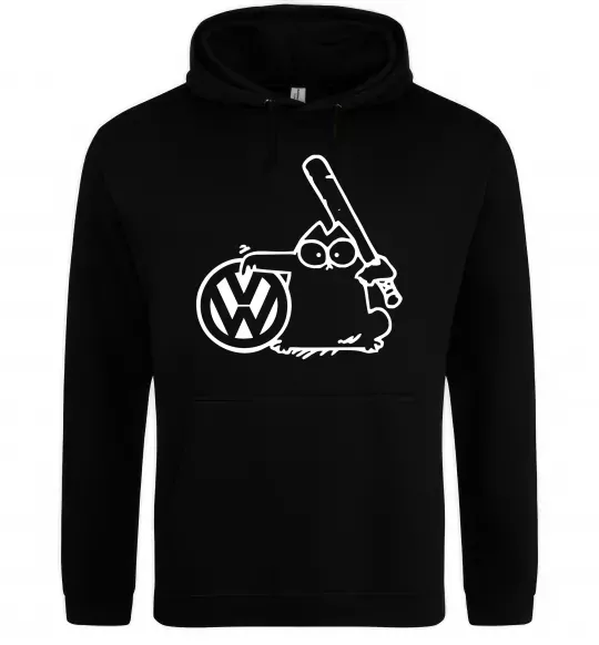 Женская толстовка (худи) Danger Volkswagen Черный фото