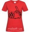 Жіноча футболка Danger Volkswagen Червоний фото
