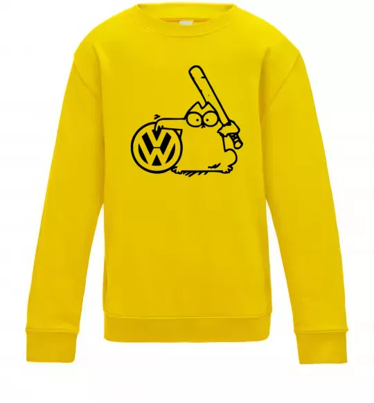 Детский Свитшот Danger Volkswagen Солнечно желтый фото