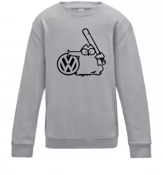Детский Свитшот Danger Volkswagen Серый меланж фото