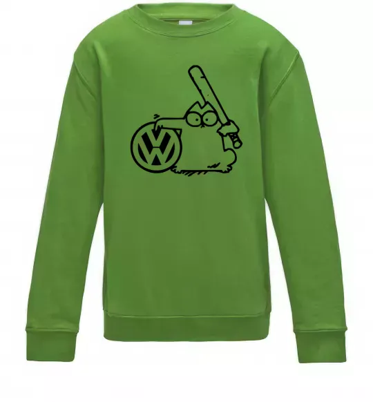 Детский Свитшот Danger Volkswagen Лаймовый фото