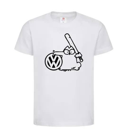 Дитяча футболка Danger Volkswagen Білий фото