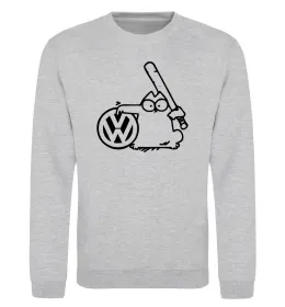 Свитшот Danger Volkswagen Серый меланж фото