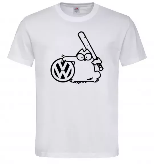 Чоловіча футболка Danger Volkswagen Білий фото