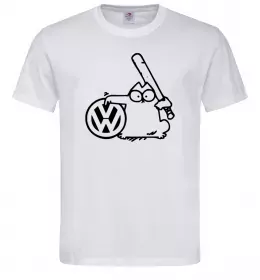 Чоловіча футболка Danger Volkswagen Білий фото