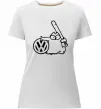 Жіноча преміум футболка Danger Volkswagen Білий фото