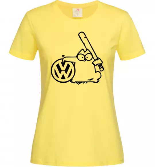 Женская футболка Danger Volkswagen Лимонный фото