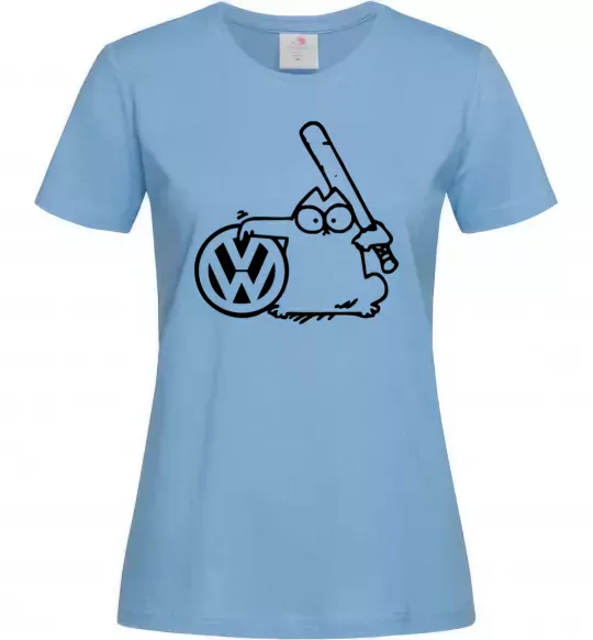 Женская футболка Danger Volkswagen Голубой фото