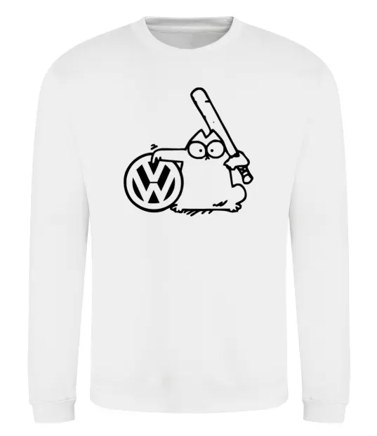 Світшот Danger Volkswagen Білий фото