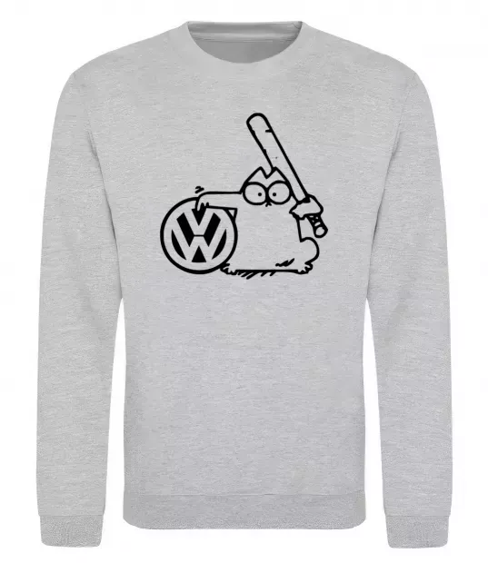 Світшот Danger Volkswagen Сірий меланж фото