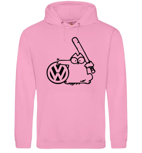 Мужская толстовка (худи) Danger Volkswagen Розовый фото