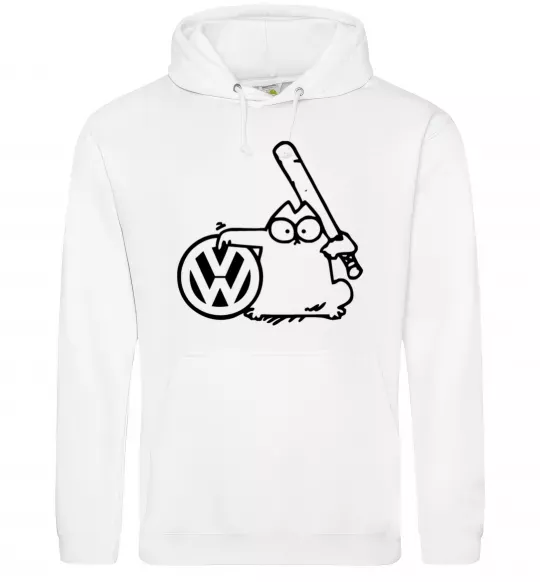 Чоловіча толстовка (худі) Danger Volkswagen Білий фото