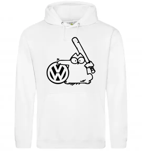 Женская толстовка (худи) Danger Volkswagen Белый фото