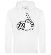 Женская толстовка (худи) Danger Volkswagen Белый Женская толстовка (худи) Danger Volkswagen Белый фото