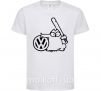 Дитяча футболка Danger Volkswagen Білий фото