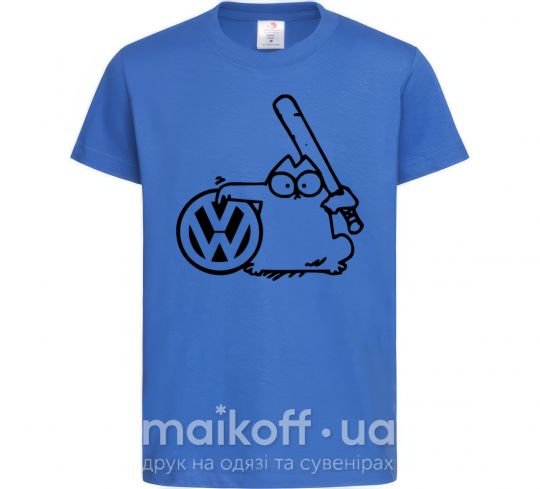 Дитяча футболка Danger Volkswagen Яскраво-синій фото