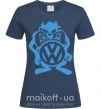 Жіноча футболка Мульт VW Темно-синій фото