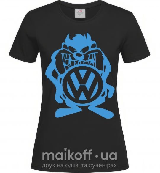 Жіноча футболка Мульт VW Чорний фото
