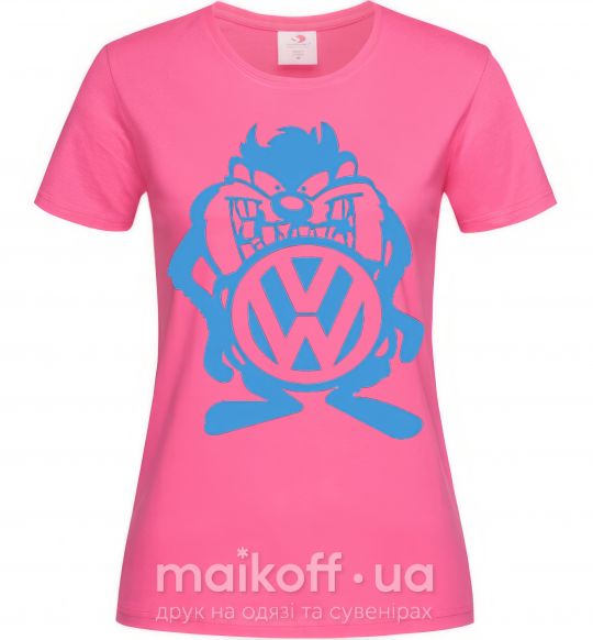 Жіноча футболка Мульт VW Яскраво-рожевий фото