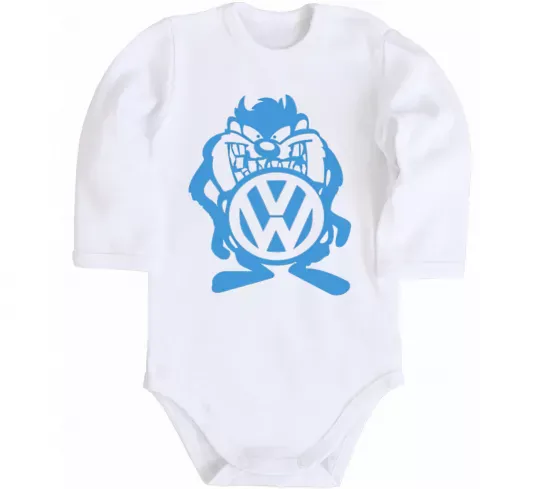 Дитячий бодік Мульт VW Білий фото