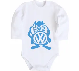 Дитячий бодік Volkswagen фломастером Білий фото