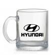 Чашка скляна Hyundai logo Прозорий фото