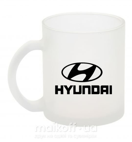Чашка скляна Hyundai logo Фроузен фото