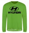 Свитшот Hyundai logo Лаймовый фото