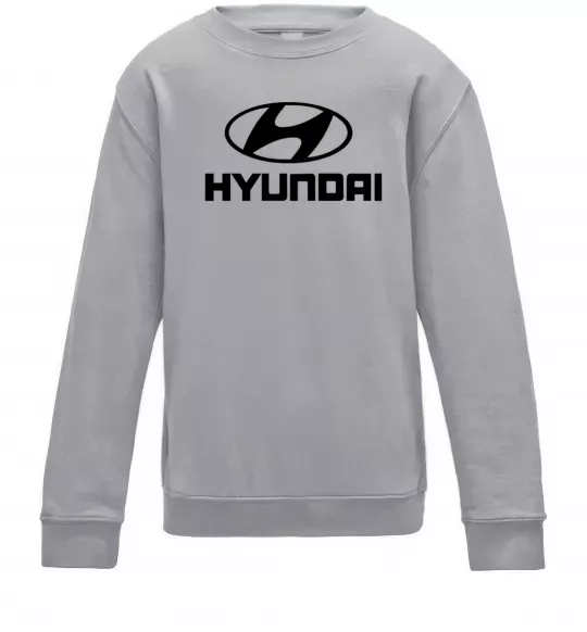 Детский Свитшот Hyundai logo Серый меланж фото