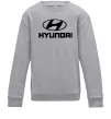 Детский Свитшот Hyundai logo Серый меланж фото