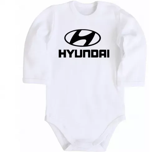 Детский боди Hyundai logo Белый фото