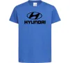 Детская футболка Hyundai logo Ярко-синий фото