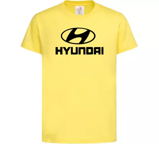 Детская футболка Hyundai logo Лимонный фото