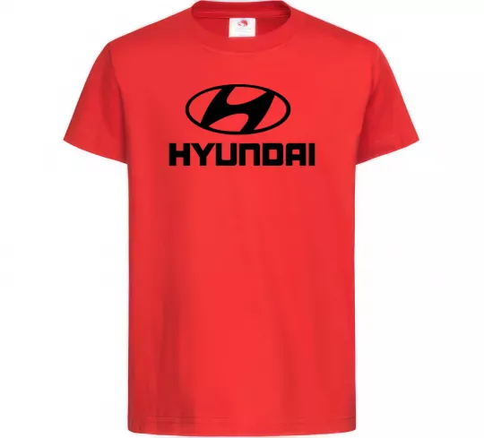 Детская футболка Hyundai logo Красный фото