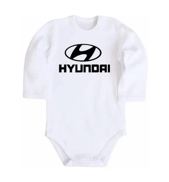 Дитячий бодік Hyundai logo Білий фото