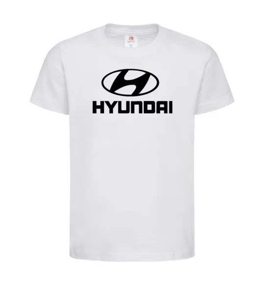 Детская футболка Hyundai logo Белый фото
