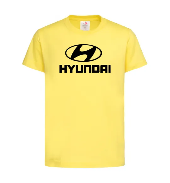 Детская футболка Hyundai logo Лимонный фото