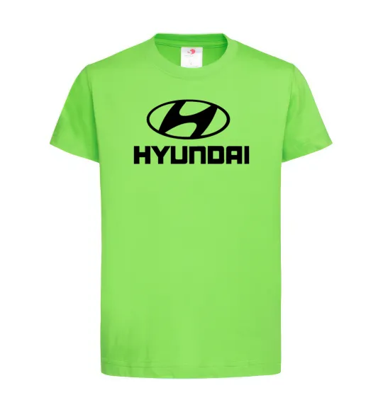 Детская футболка Hyundai logo Лаймовый фото