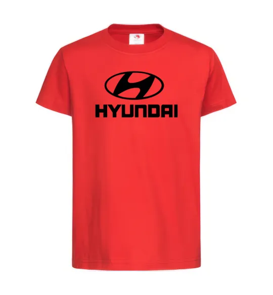 Детская футболка Hyundai logo Красный фото