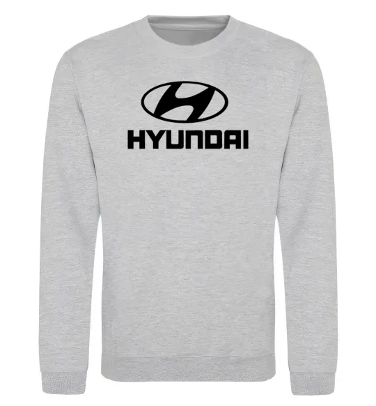 Свитшот Hyundai logo Серый меланж фото