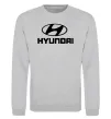 Свитшот Hyundai logo Серый меланж фото