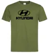 Чоловіча футболка Hyundai logo Оливковий фото