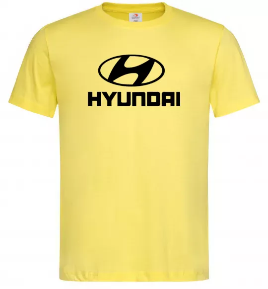 Чоловіча футболка Hyundai logo Лимонний фото