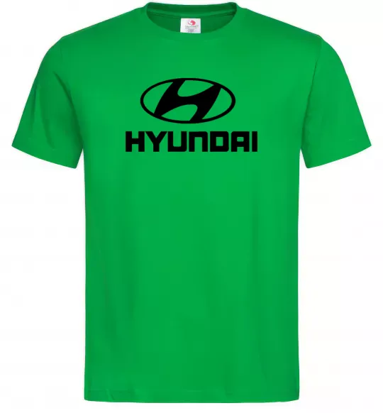 Чоловіча футболка Hyundai logo Зелений фото